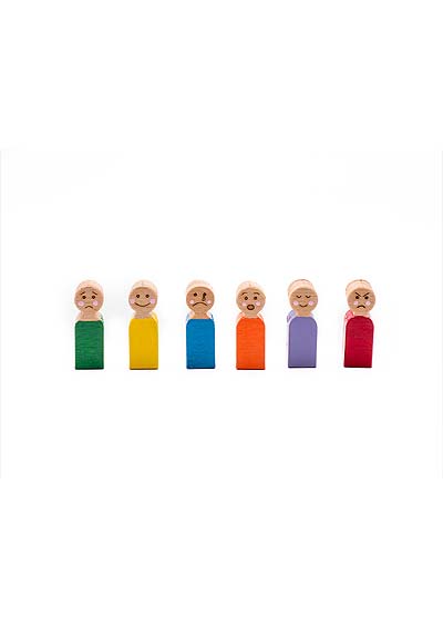 Emotional figures - colorful, small