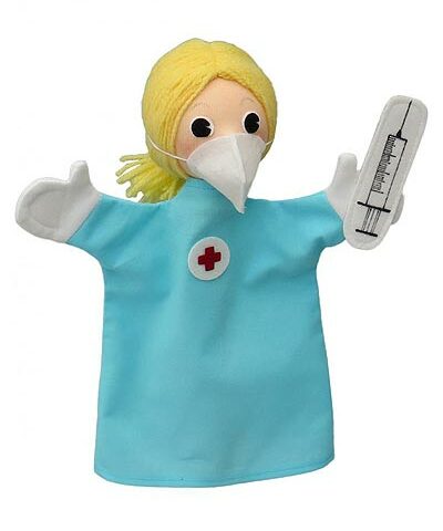Zdravotná sestra s rúškom
