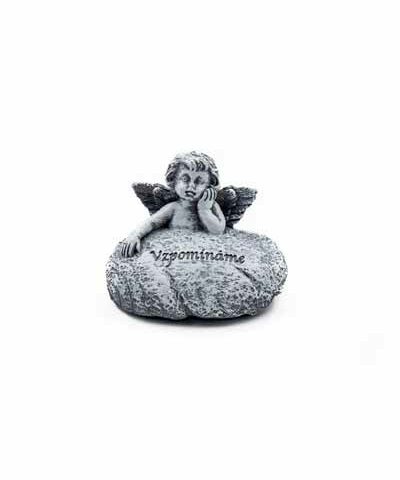 Stone "We Remember" with an Angel (CZ)