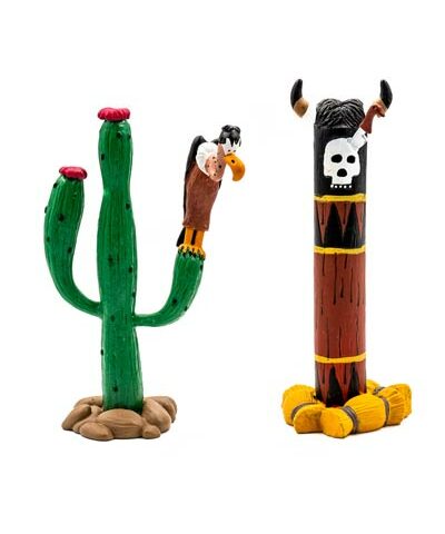 Todesrad / Kaktus der amerikanischen Ureinwohner mit Geier