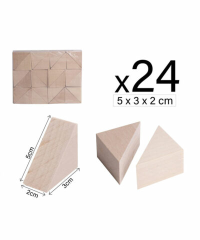 Drevené trojuholníky – 24ks