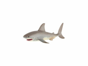 Žralok biely s pootvorenou tlamou