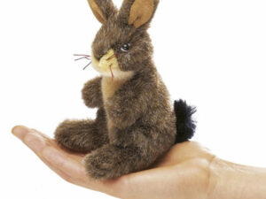 Hnedý zajačik – realistická prstová maňuška