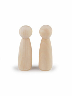 Základné drevené figúrky 9cm – 10ks
