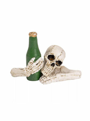 Kostra objímajúca fľašu