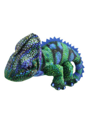Chameleón zelenomodrý - prstová maňuška